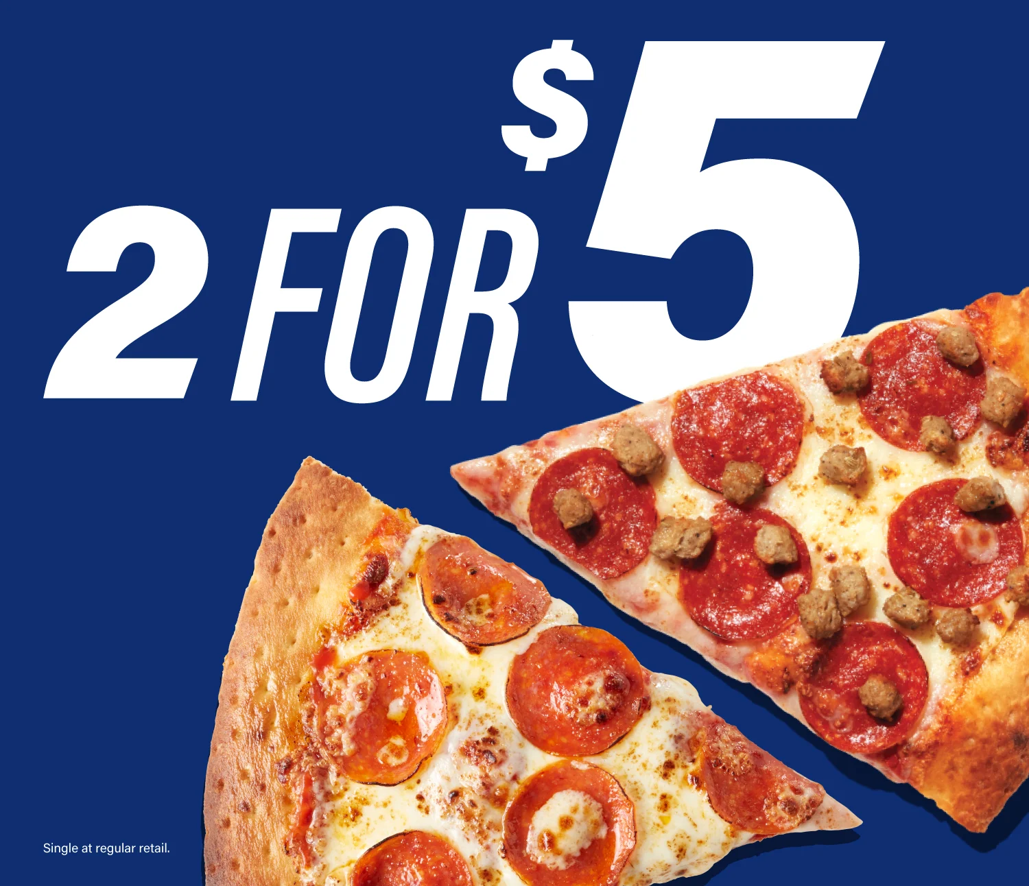 RaceTrac 2 pizza slice for $5